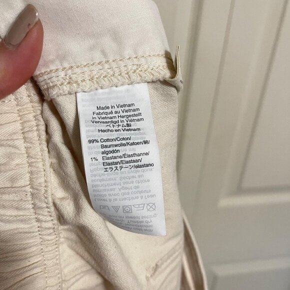 Madewell Women's NWOT Cream Elastic Waist High Rise Utility Camp Shorts XXXL - Picture 6 of 9